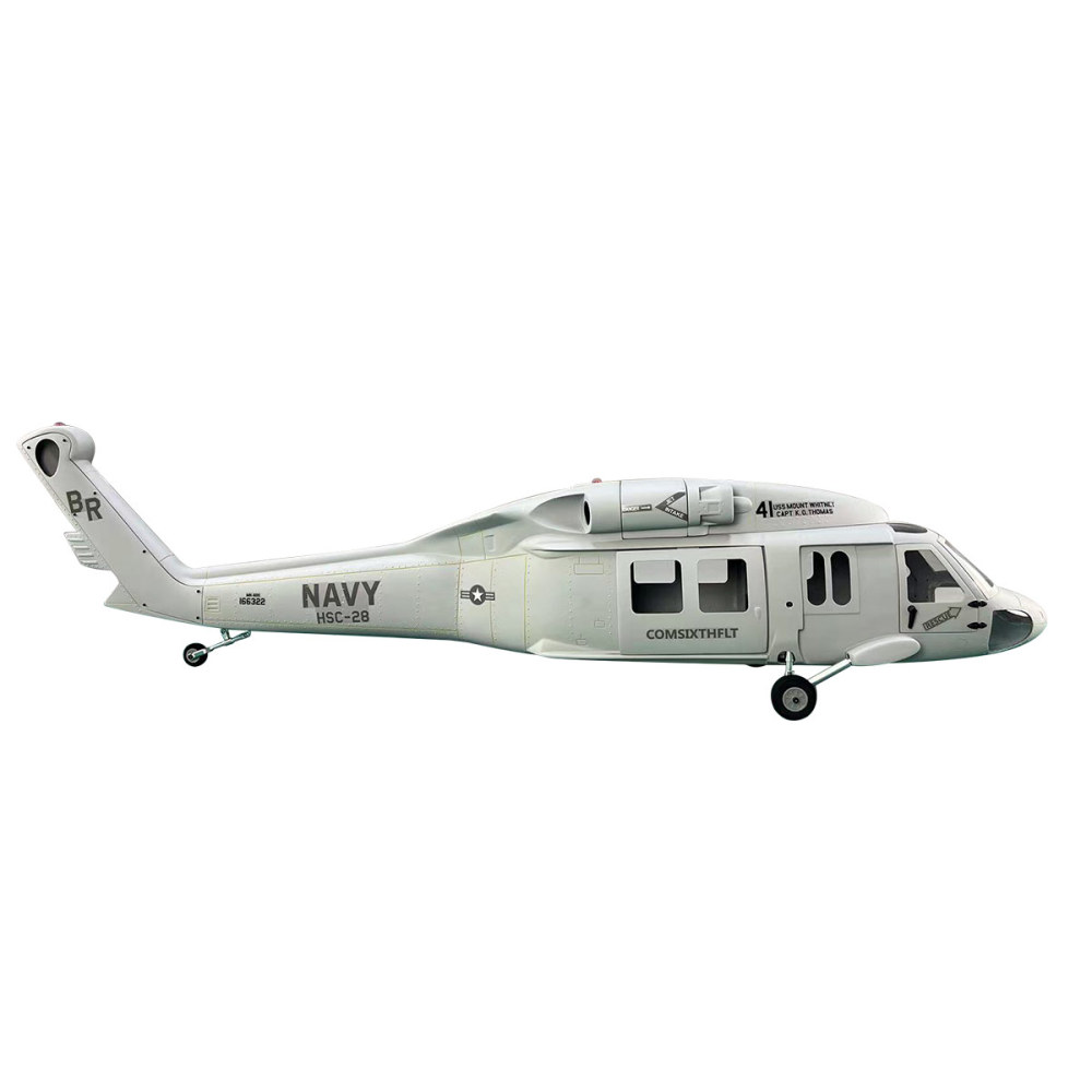 PurAr 500 Size UH-60 Blackhawk Grey V2 RC Helicopter Fuselage Composites