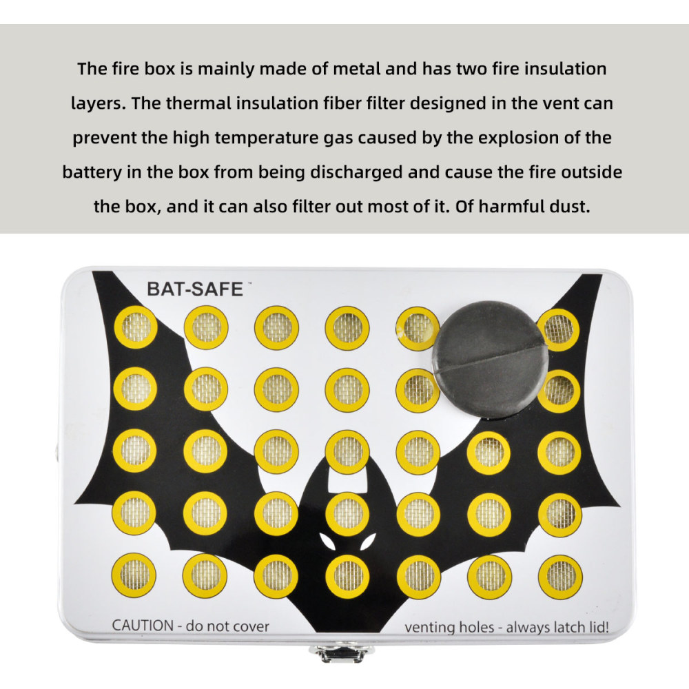 BAT-SAFE Lipo Box Safety Battery Charging Box Lithium Battery Explosion-proof Box Model Airplane Minor imperfections