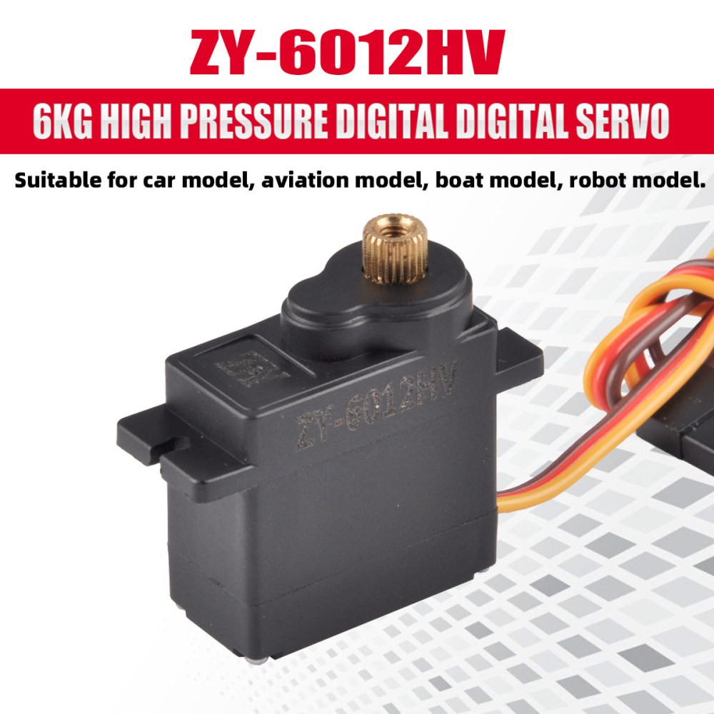 ZYHOBBY Digital Servo ZY-6012HV 6KG High Pressure digital Digital Servo High Quality Silicone Wire