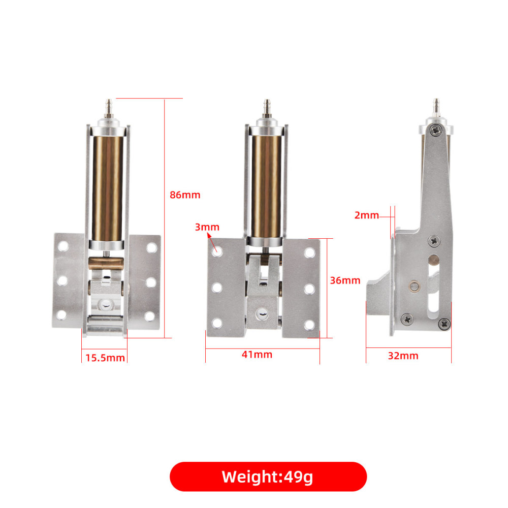 Air Retracts Kit Gears(φ4.0)  L87 X W43 X H22mm  for Class 30-60 Aircraft 4-5kg Aircraft