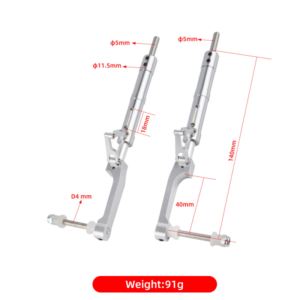 ZYHOBBY P47 Metal  Anti-vibration Landing Gear for 5-6 KG Fixed Wing Airplane