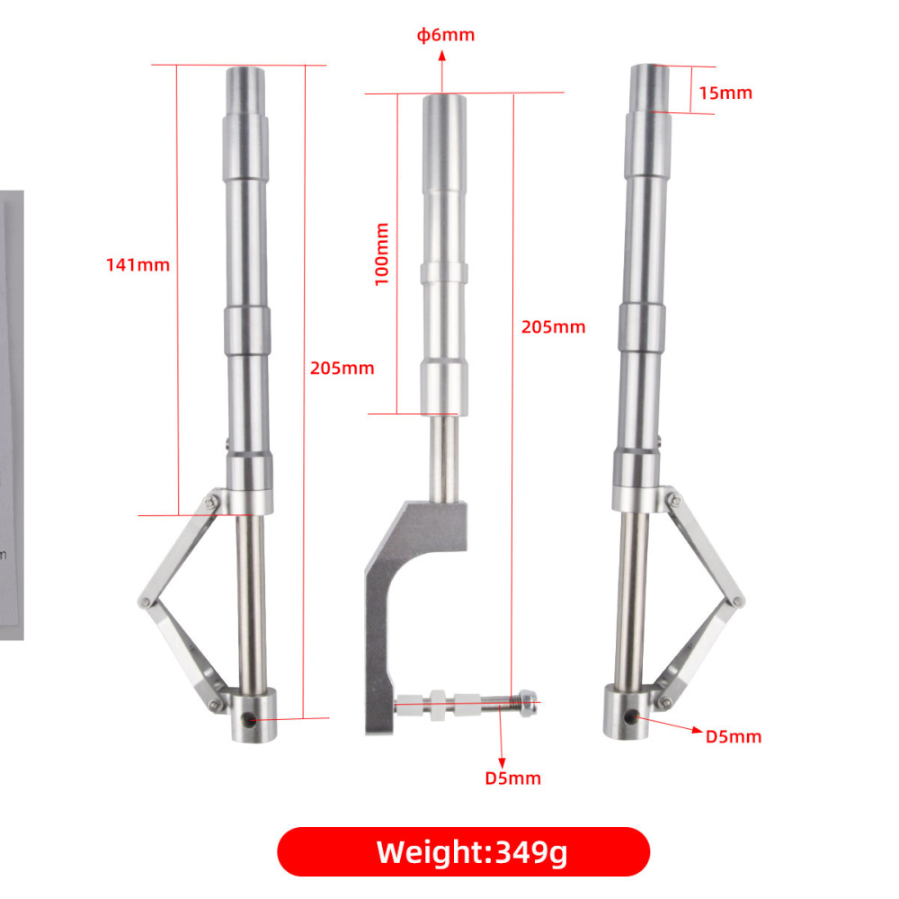 ZYHOBBY Metal Anti-Vibration Landing Gear SZ002-19001 Suitable for 7-8kg Aircraft  for Airplane Shock Absorbing Aircraft Parts