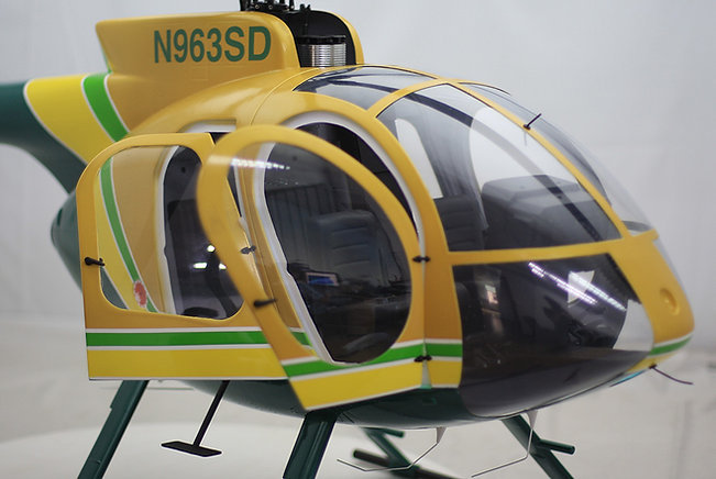 Rpban 800 size MD500E KIT Yellow Green Painting V2  Version ARF Version