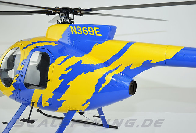800 size MD500D KIT Blue Yellow Painting V2 Version ARF Version