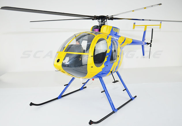 800 size MD500D KIT Blue Yellow Painting V2 Version ARF Version