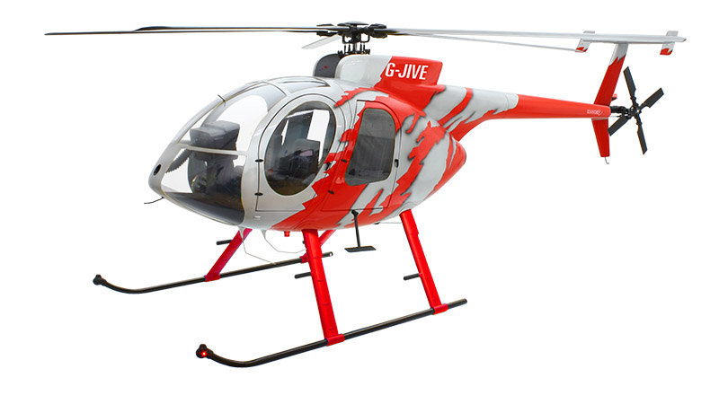 Roban 800 size MD500E KIT G-Jive Red Painting V2 Version ARF Version