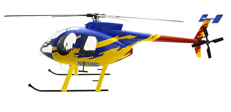 Roban 800 size MD500E KIT  Blue Yellow Red Painting V2 Version ARF Version
