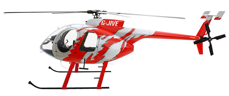 Roban 800 size MD500E KIT G-Jive Red Painting V2 Version ARF Version