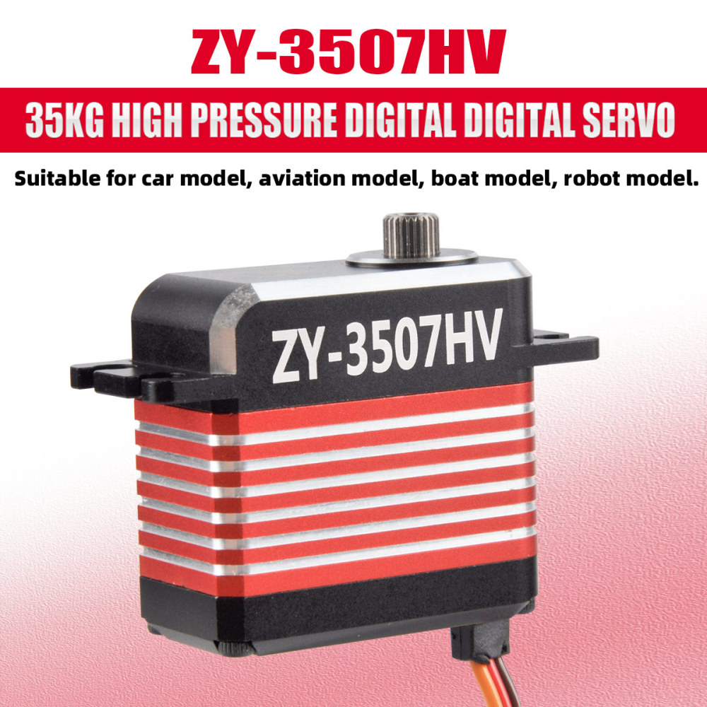 ZYHOBBY Digital Servo ZY-3507HV 35KG High Pressure Digital Digital Servo Dual Ball Bearings 120° degree Digital Servo