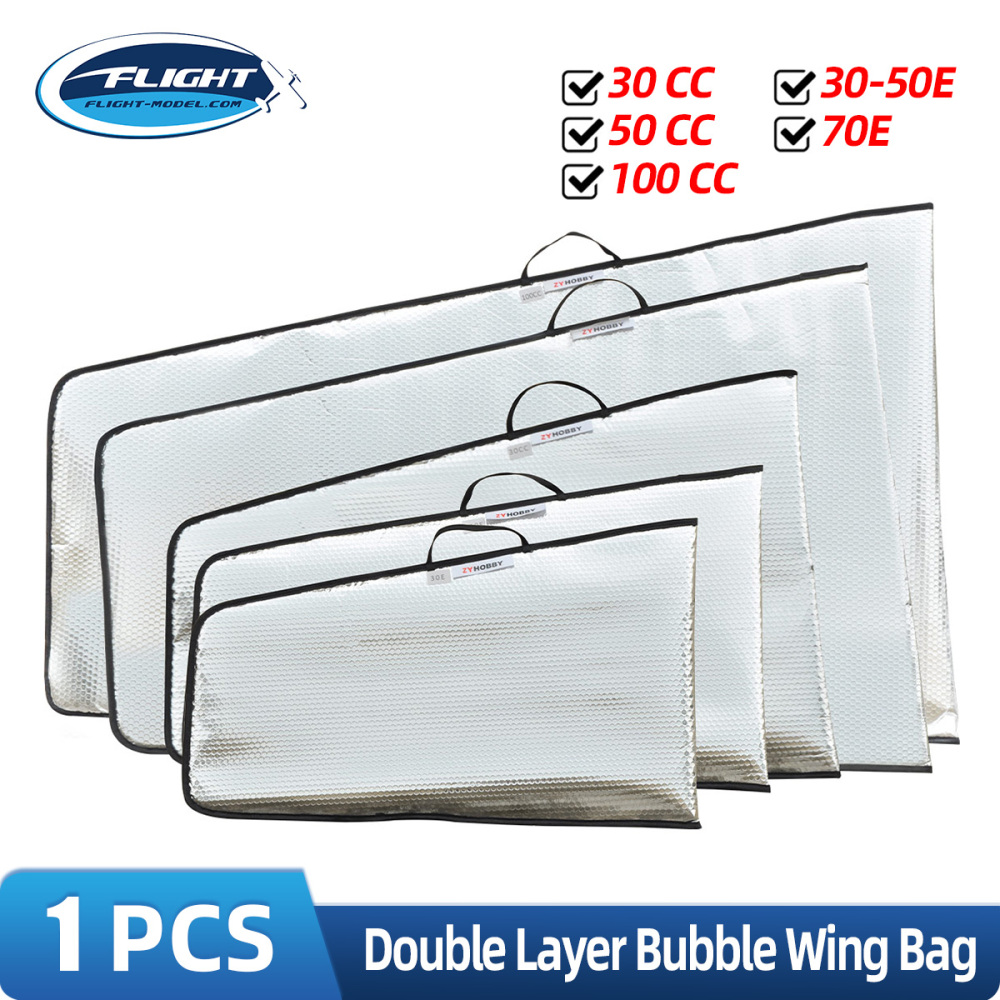 2 Layer Bubble Wing Bag Protect for 70E 30CC 50CC 100CC RC Airplane