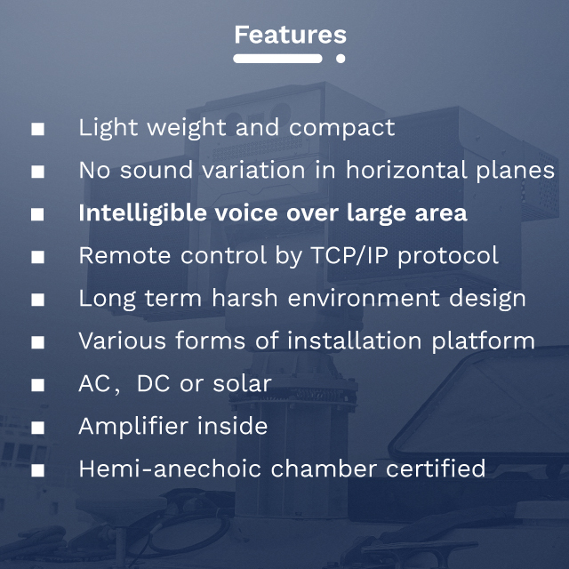 RX460A Omnidirectional acoustic array emergency communication early warning civil defense siren typhoon tsunami bird deterrent ISO Certified IPX6