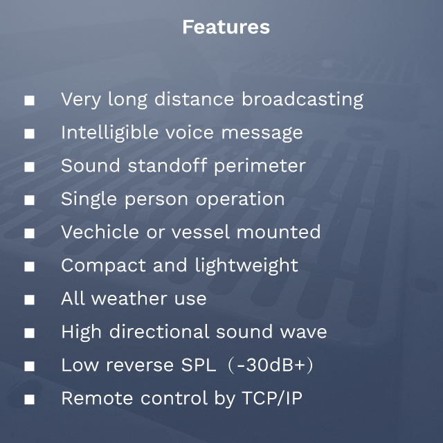 RP-40Z Long Range Acoustic Device Emergency Warning bird repellent Acoustic Hailing Device Lrad ISO Certified IPX5