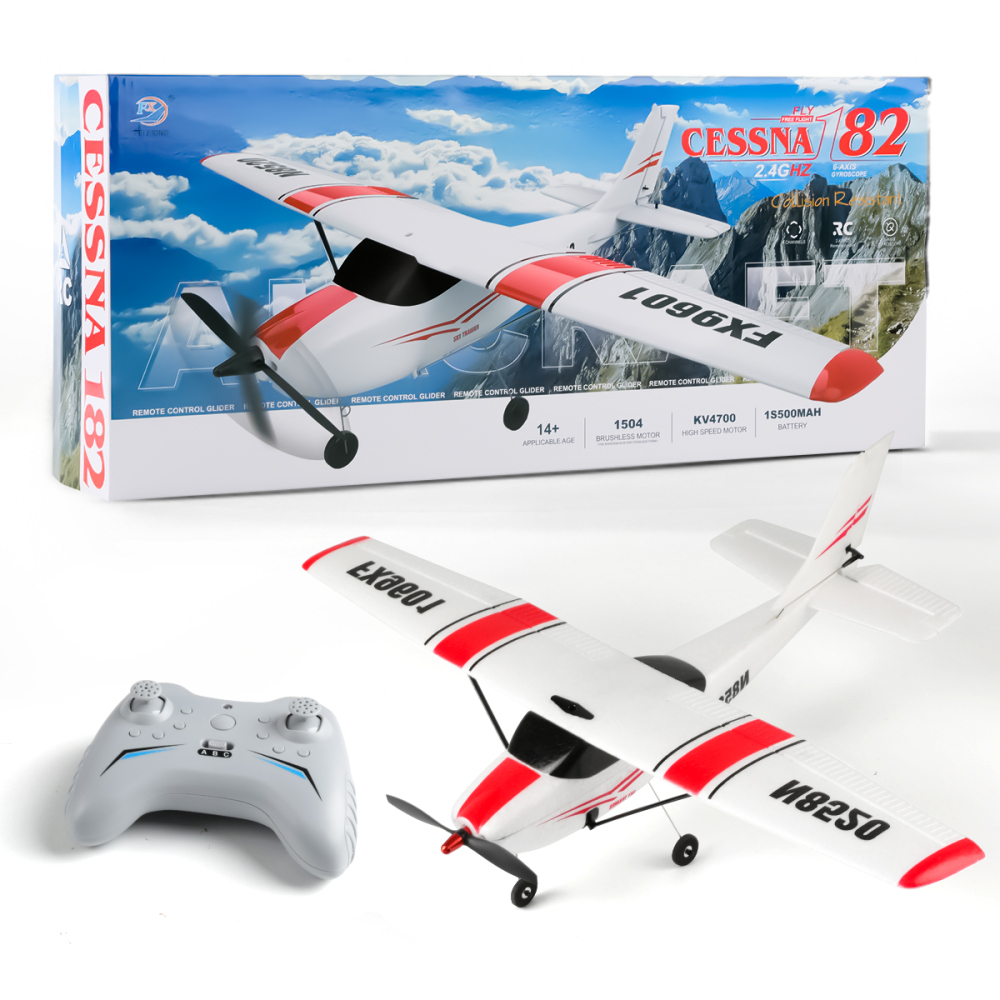 FX9601 4-Channel Oessna Remote Control Aircraft  Intelligent Self-stabilizing Gyroscope Three Modes