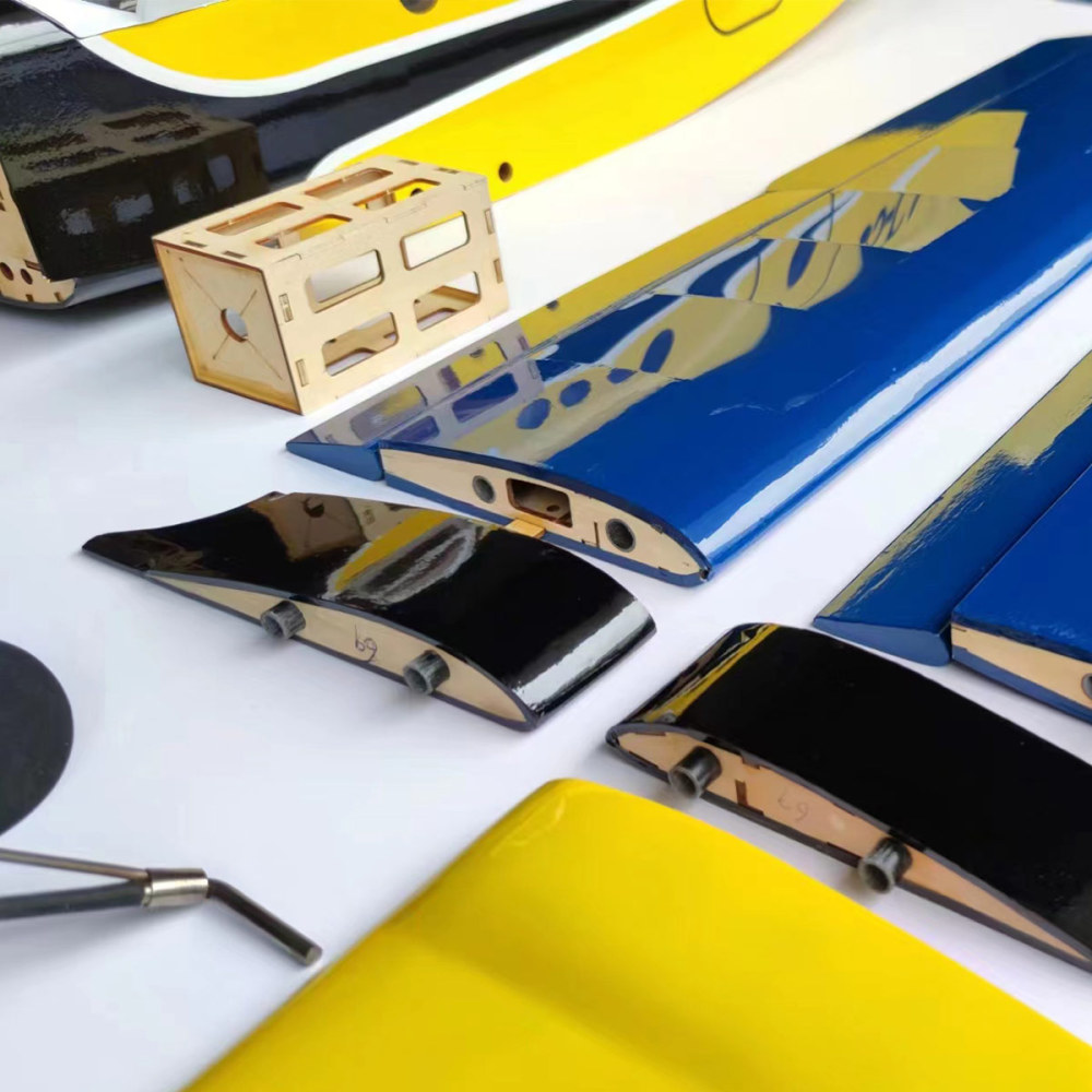 RC Model an-2 Yellow Fixed Wing Wooden Aircraft for RC Airplane