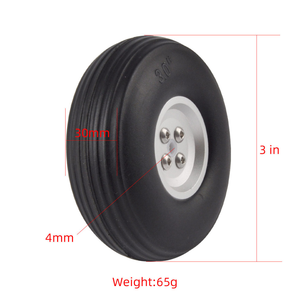 Gold Aluminum Alloy Hub Wheel for RC Airplane