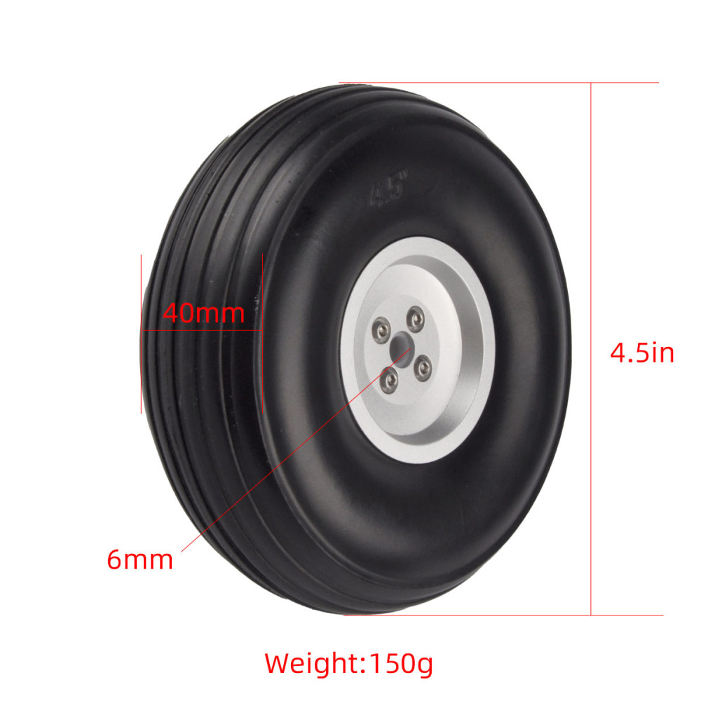 Gold Aluminum Alloy Hub Wheel for RC Airplane
