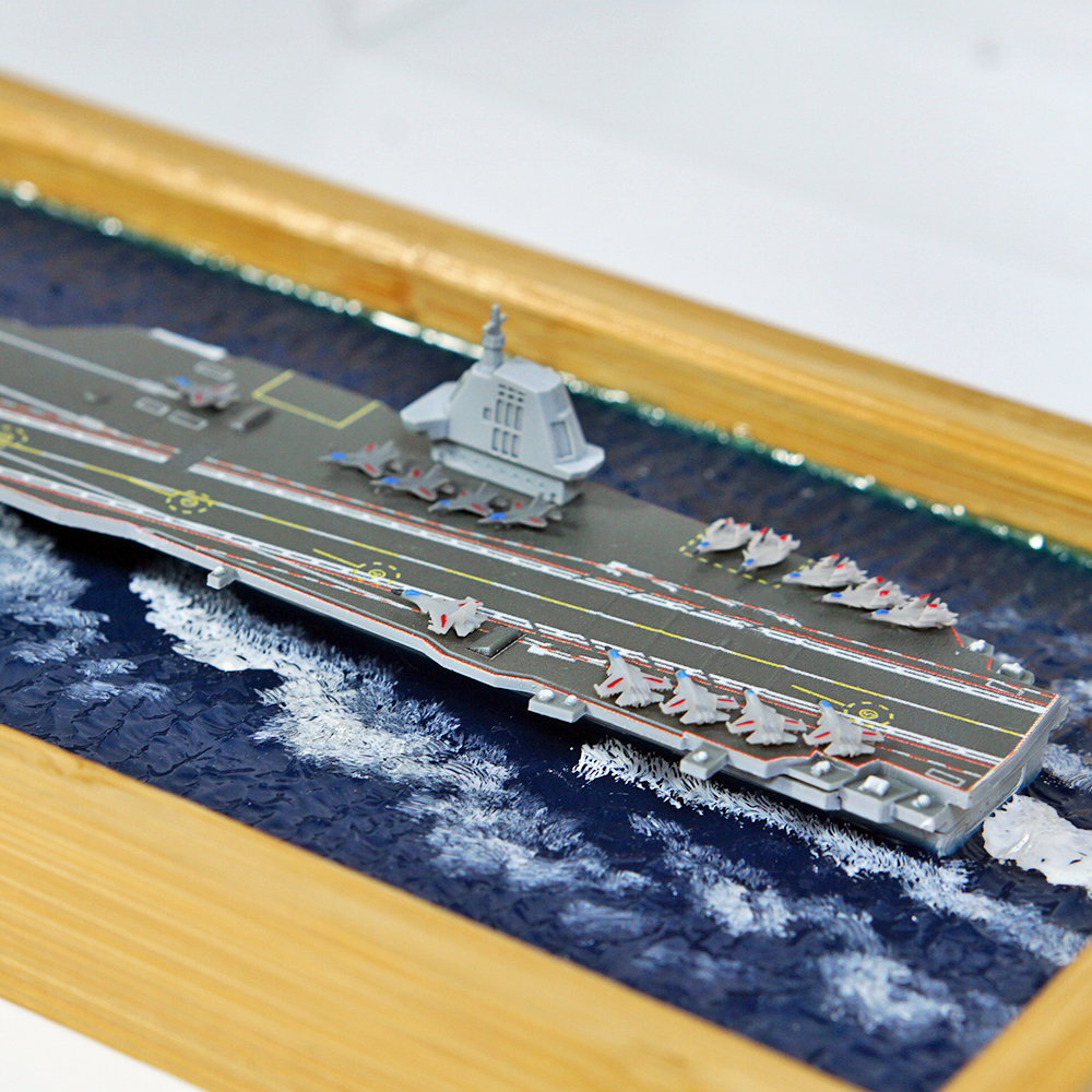 Mini Fujian Ship Seascape Model Ornament