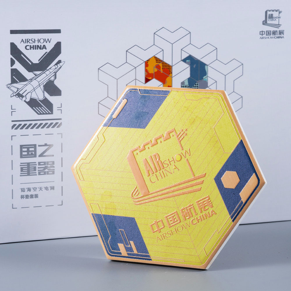 Air Show Commemorative Ceramic Tea Cup Coaster (Set)