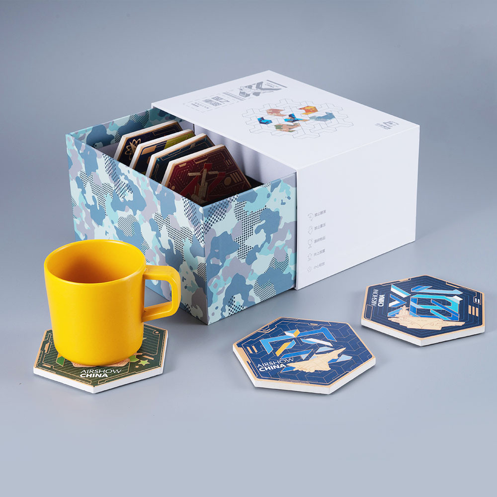 Air Show Commemorative Ceramic Tea Cup Coaster (Set)