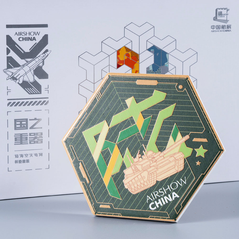 Air Show Commemorative Ceramic Tea Cup Coaster (Set)