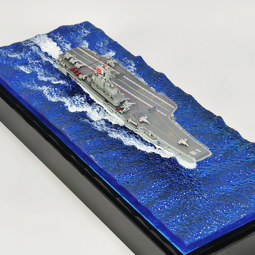 Liaoning aircraft carrier seaside model ornament