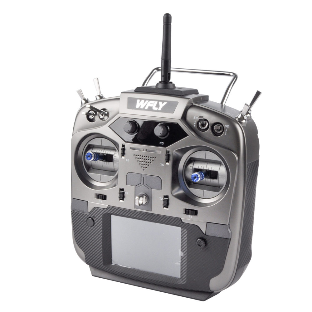 Flysky ET16S 2.4GHz RC Transmitter CNC Metal Hall Sensor Gimbal 15W Fast Charging