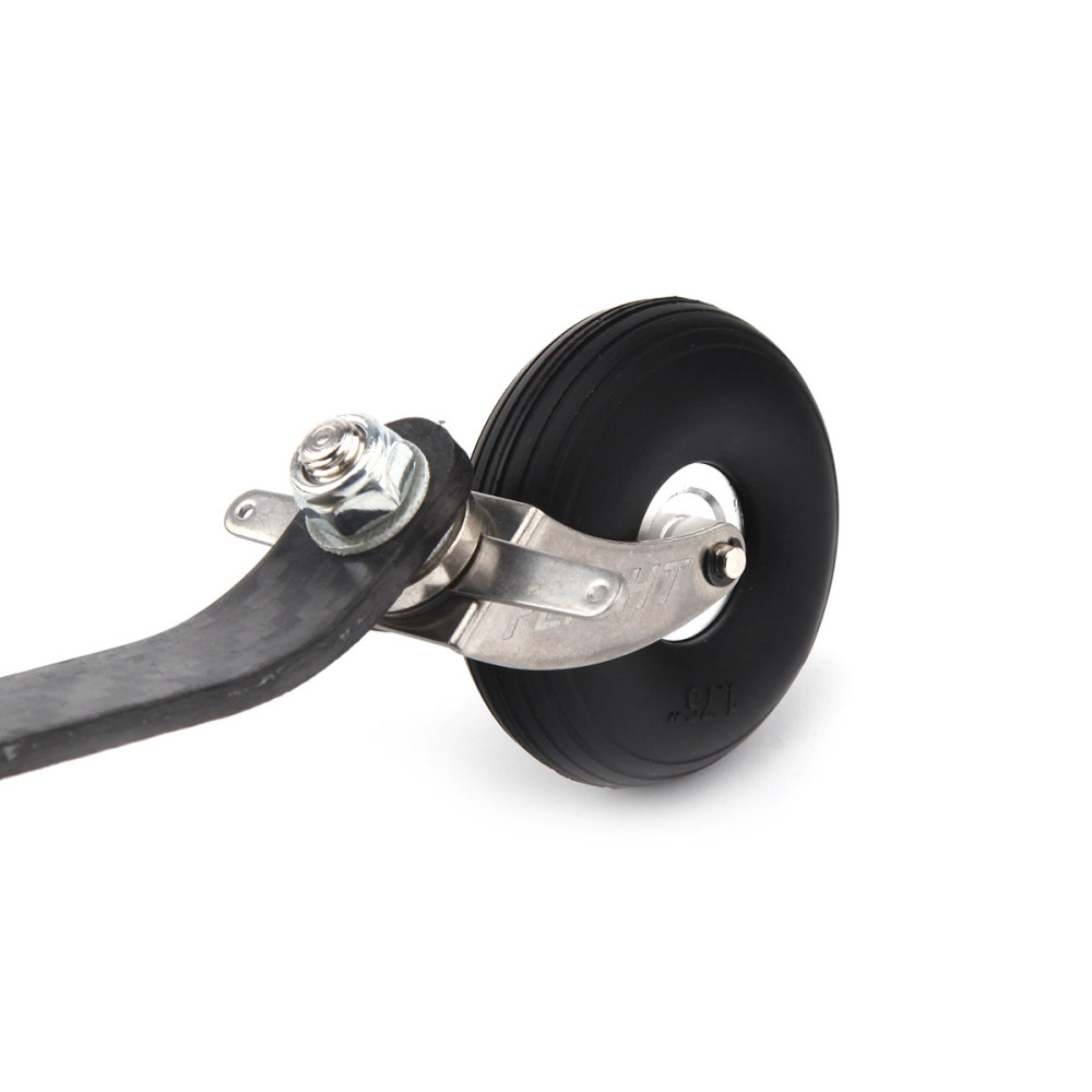 Carbon Fiber Tail Wheel kit A2 w/ 1.75inch PU Wheel for 100cc Plane