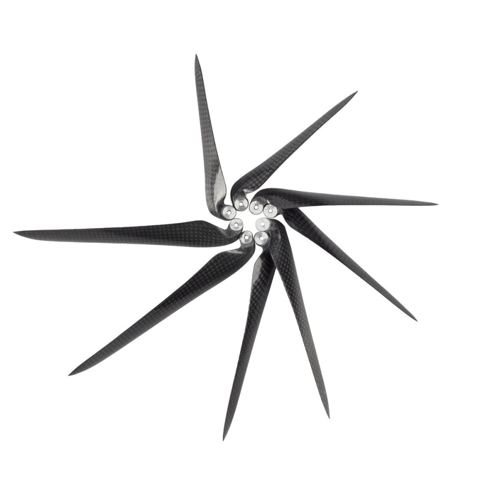 ZYHOBBY 9.5~18inch Plain Carbon Fiber Propeller Foldable Propeller for RC Airplane Multiple propeller sizes available