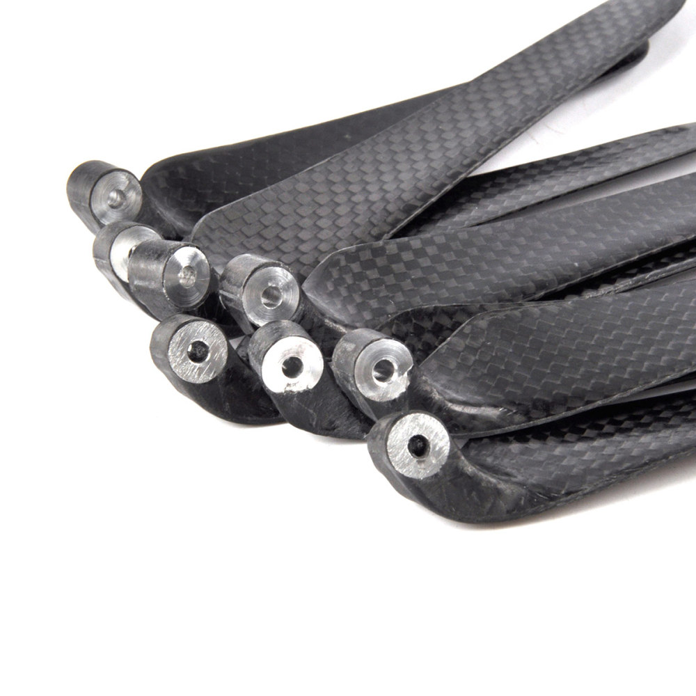 ZYHOBBY 9.5~18inch Plain Carbon Fiber Propeller Foldable Propeller for RC Airplane Multiple propeller sizes available