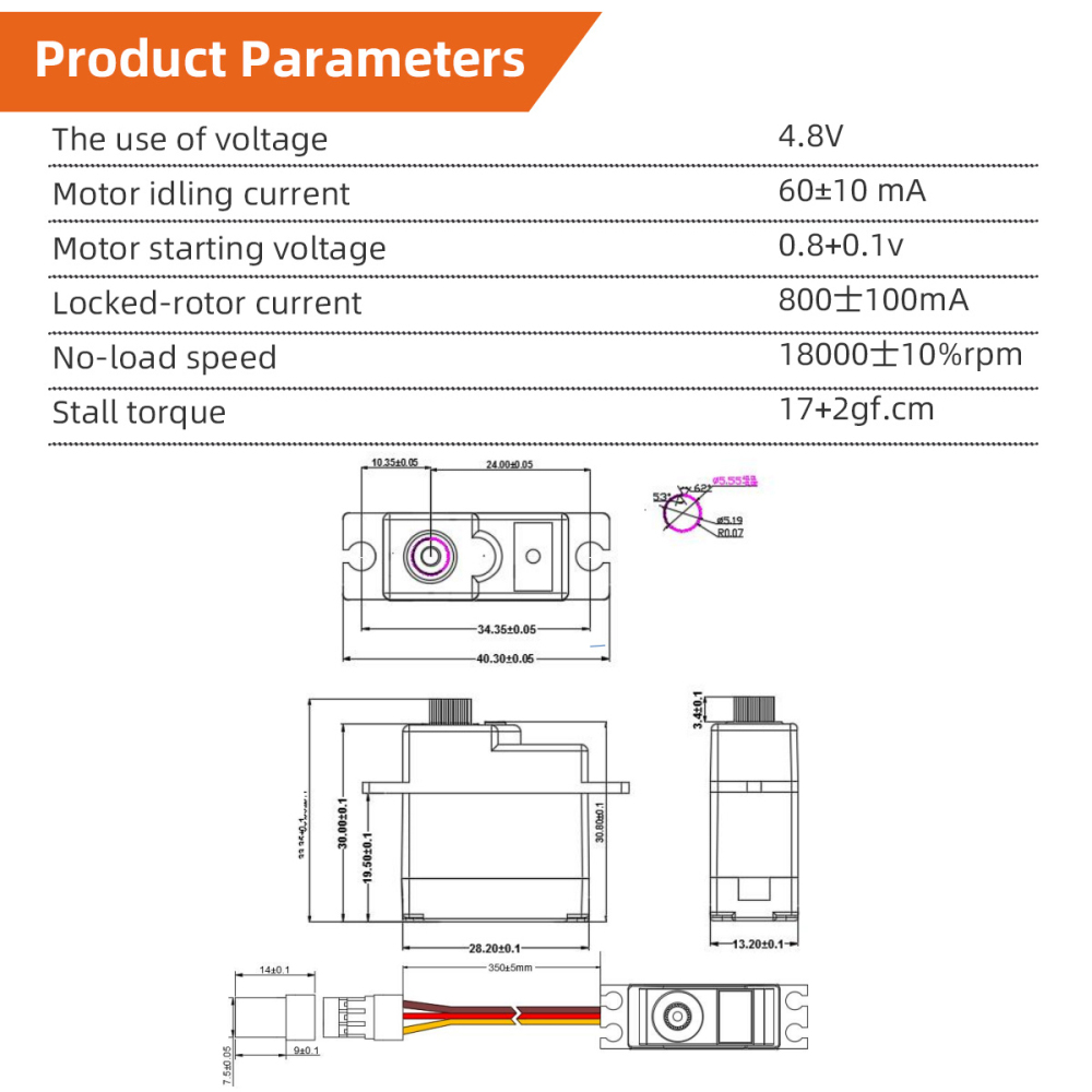 ZYHOBBY 9g Monolithic Servo Aluminum CNC Metal Gear Digital Servo L=180MM