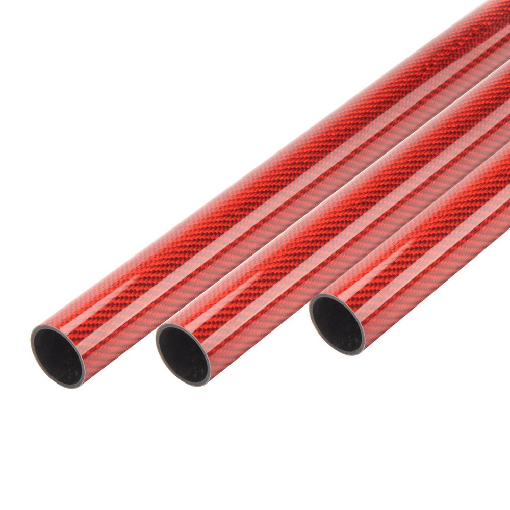 1000mm Glossy Carbon Fiber Tube High Composite Hardness Material 3K Twill Matte 30x26mm for RC Airplane