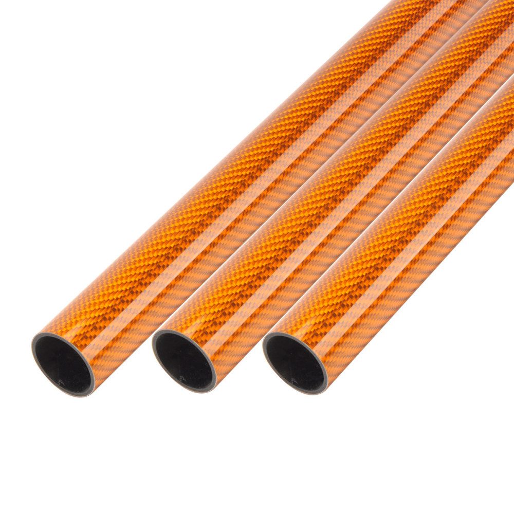 1000mm Glossy Carbon Fiber Tube High Composite Hardness Material 3K Twill Matte 30x26mm for RC Airplane