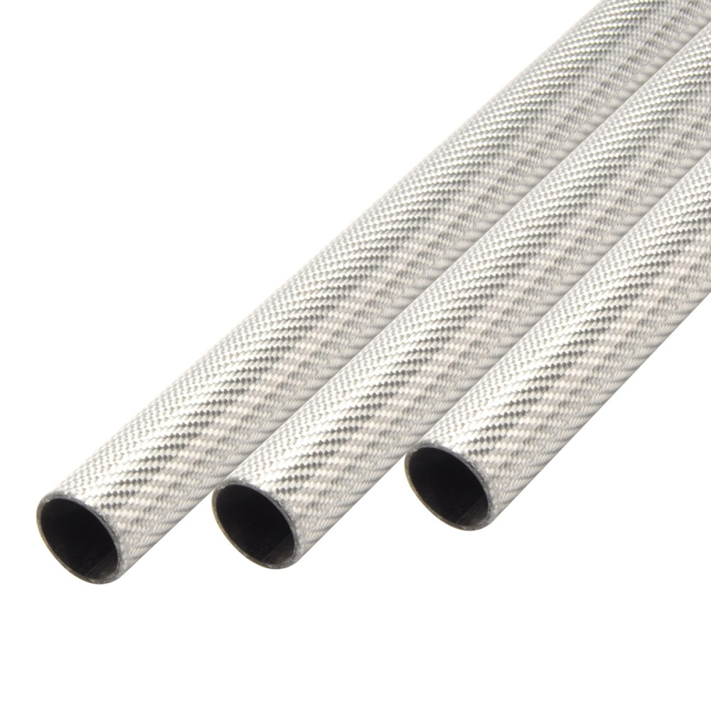 1000mm Glossy Carbon Fiber Tube High Composite Hardness Material 3K Twill Matte 30x26mm for RC Airplane