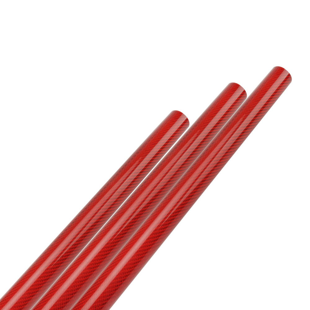 1000mm Glossy Carbon Fiber Tube High Composite Hardness Material 3K Twill Matte 30x26mm for RC Airplane