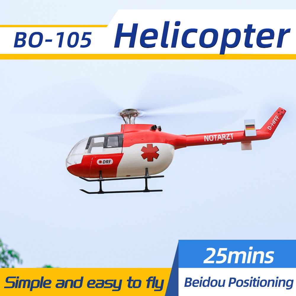 FLYWING BO-105 Helicopter 4-Blades 16V High-power M10N GPS Mode 5000mAh Power Battery RTF Version