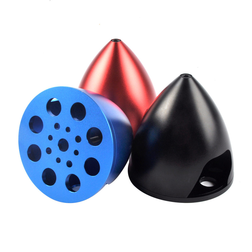 3.5inch 89mm Anodized CNC Aluminum Drilled RC Spinner