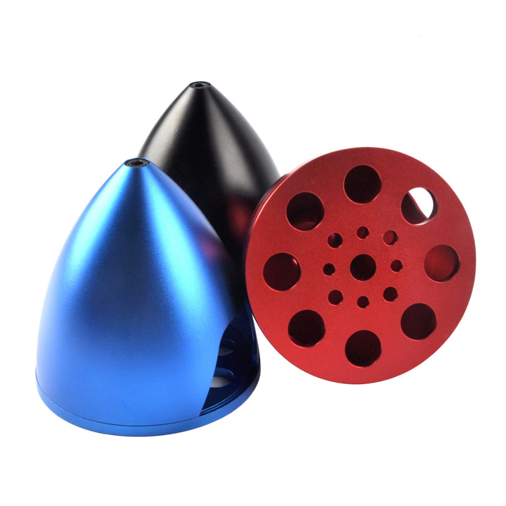 3.5inch 89mm Anodized CNC Aluminum Drilled RC Spinner