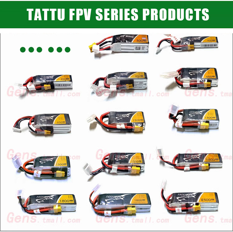 Tattu Classic Series FPV Battery High Discharge Rate (45C/75C) Lightweight Freestyle Flying Suitable for FPV Drones