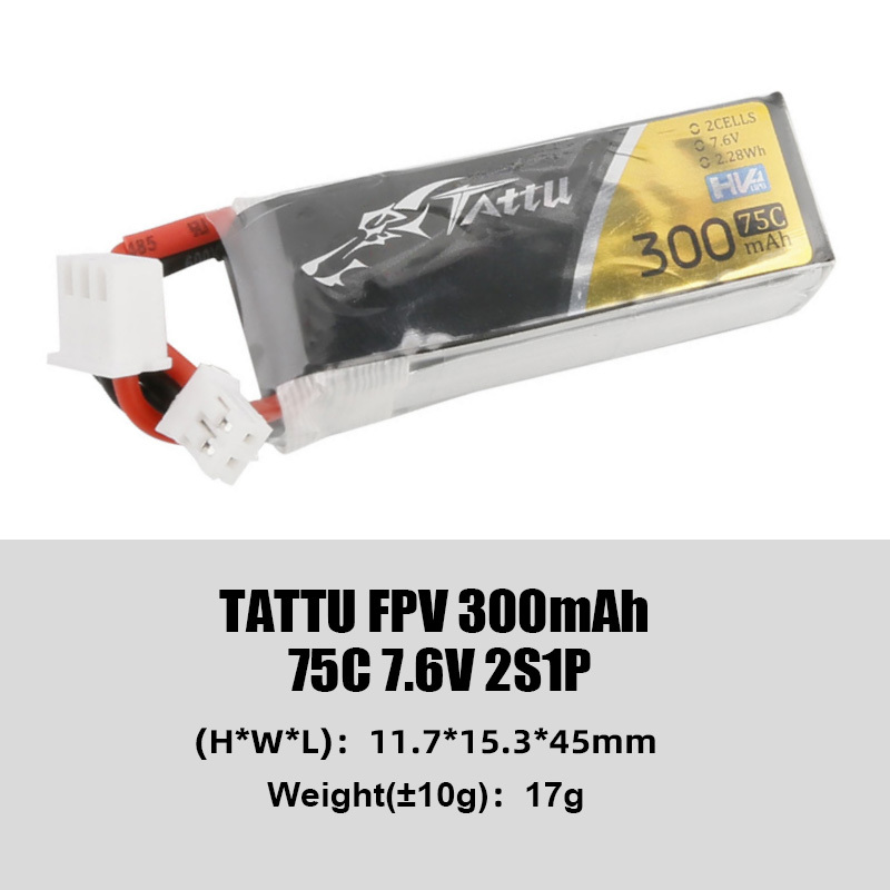 Tattu Classic Series FPV Battery High Discharge Rate (45C/75C) Lightweight Freestyle Flying Suitable for FPV Drones