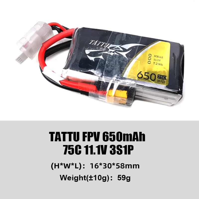 Tattu Classic Series FPV Battery High Discharge Rate (45C/75C) Lightweight Freestyle Flying Suitable for FPV Drones