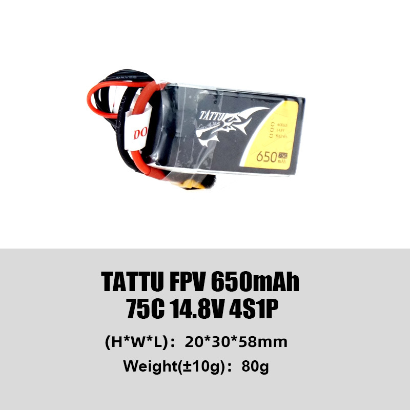 Tattu Classic Series FPV Battery High Discharge Rate (45C/75C) Lightweight Freestyle Flying Suitable for FPV Drones