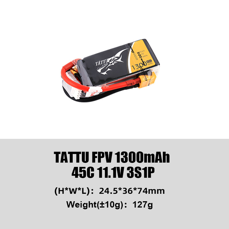Tattu Classic Series FPV Battery High Discharge Rate (45C/75C) Lightweight Freestyle Flying Suitable for FPV Drones