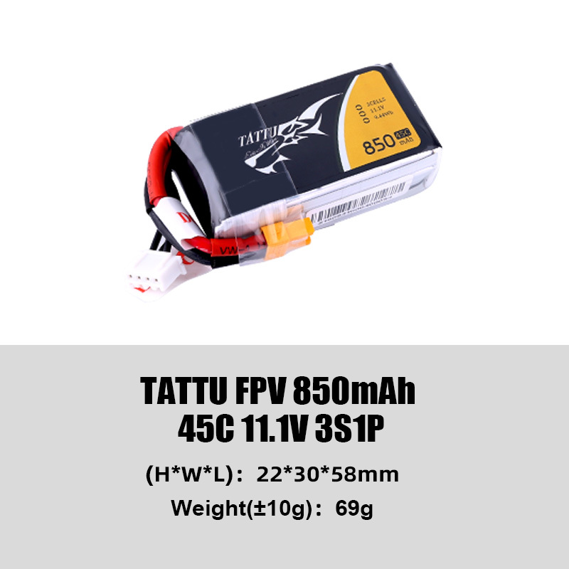 Tattu Classic Series FPV Battery High Discharge Rate (45C/75C) Lightweight Freestyle Flying Suitable for FPV Drones