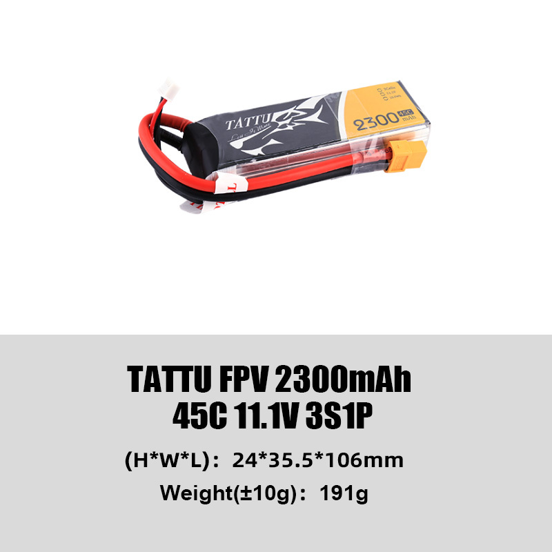 Grepow Tattu Standard Classic Series Battery Pack Battery High Discharge Rate (45C/75C) Lightweight Freestyle Flying Suitable