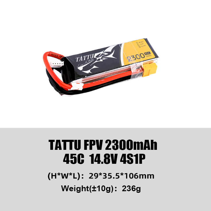 Grepow Tattu Standard Classic Series Battery Pack Battery High Discharge Rate (45C/75C) Lightweight Freestyle Flying Suitable