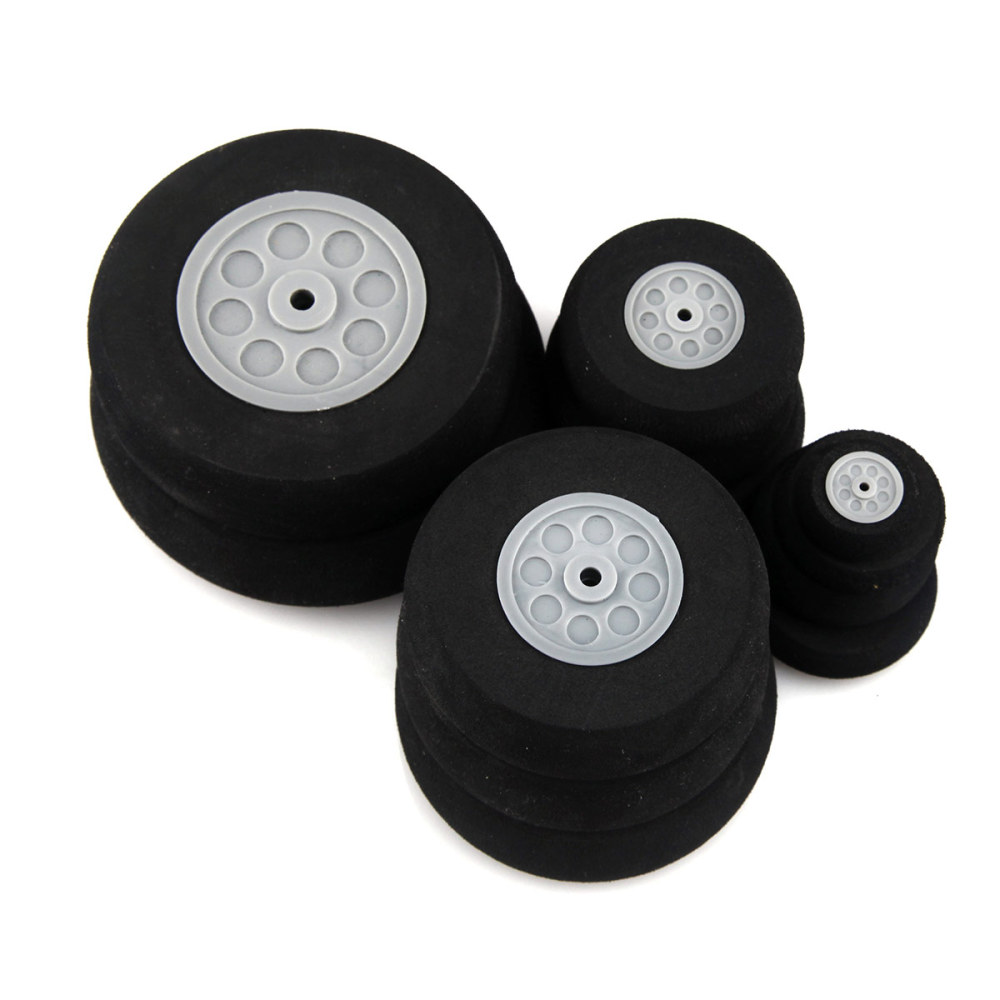 Sponge Wheel Tire Plastic Hub for RC Airplane Model 20-110MM