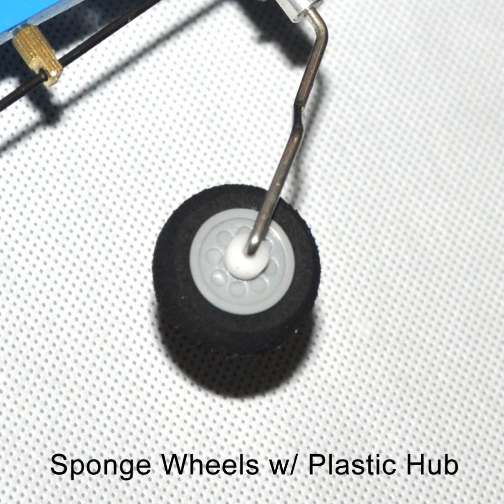 Sponge Wheel Tire Plastic Hub for RC Airplane Model 20-110MM