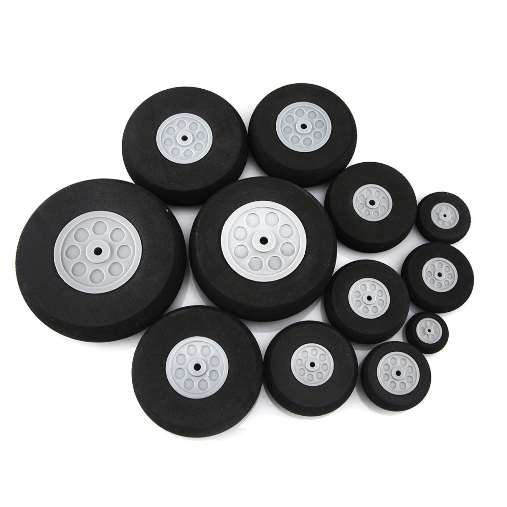Sponge Wheel Tire Plastic Hub for RC Airplane Model 20-110MM