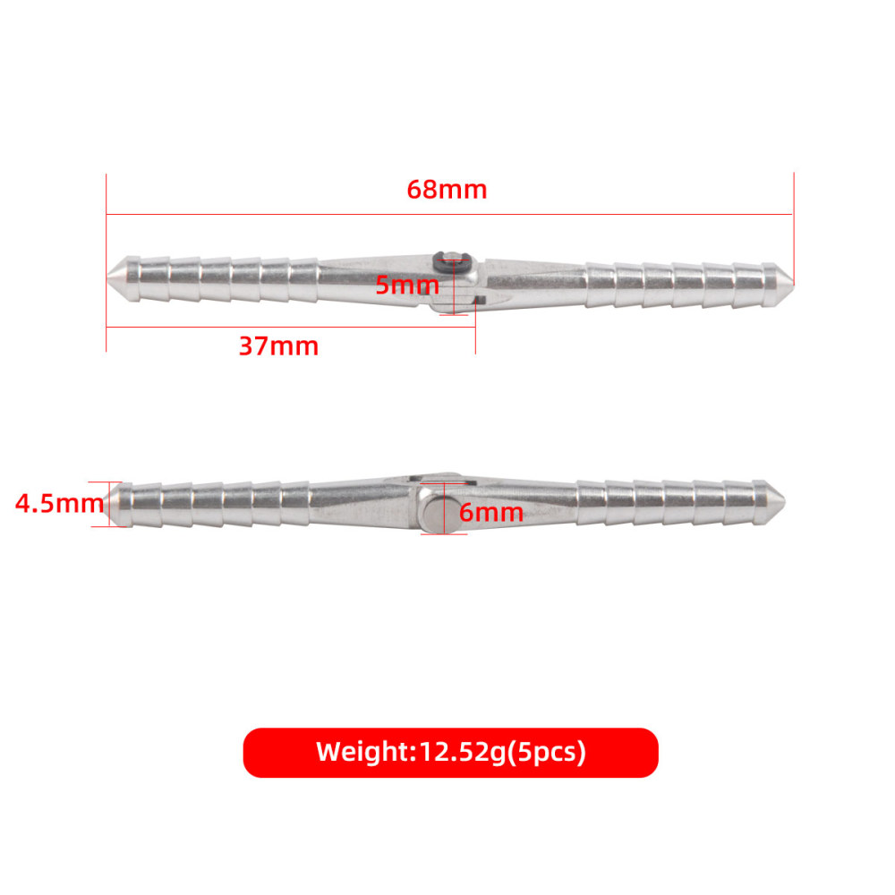 5 Pcs Pin Hinge Hinge Loose Leaf M4.5*L48 Metal Iron