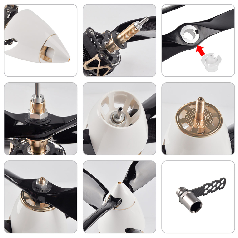 Dualsky Coaxial Twin Prop Power System Set  for F3A-170 RC Co-Axial Aerobatic Airplanes